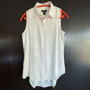 Rachel Zoe Soft Pink Button Up Sleeveless Blouse